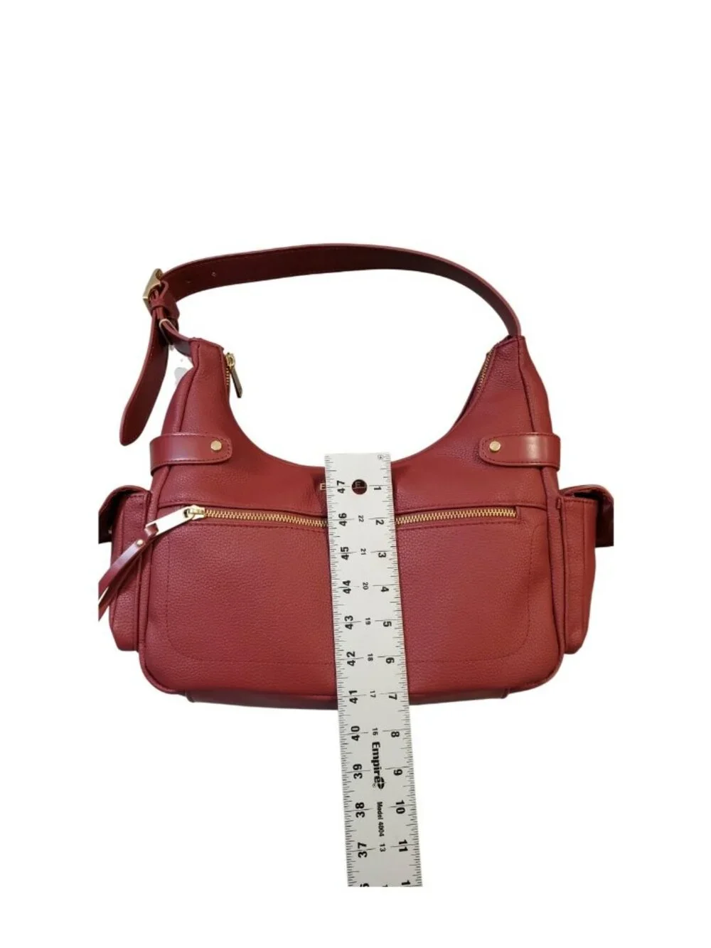 Fiorelli Red Pebbled Vegan Leather Shoulder Bag Hobo & Matching Wallet Set